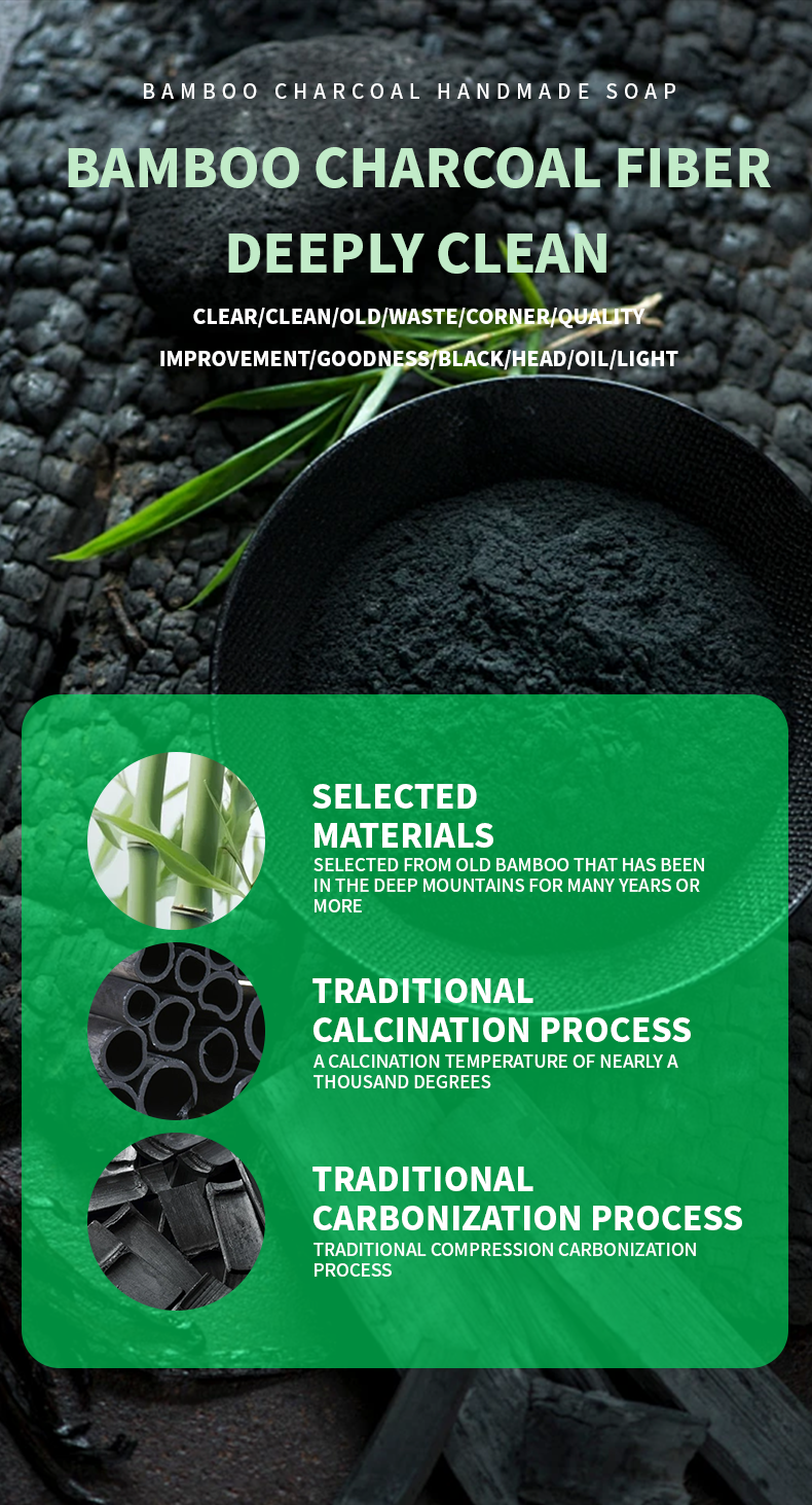 Wholesale Cleansing Soap Charcoal Soaps Black Color White Label Manufacturer