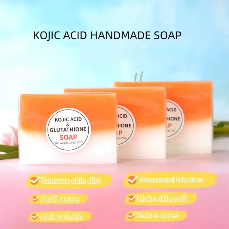 Wholesale Kojic Acid Soap Colors 2 in 1 Soaps 100g White Label Manufacturer