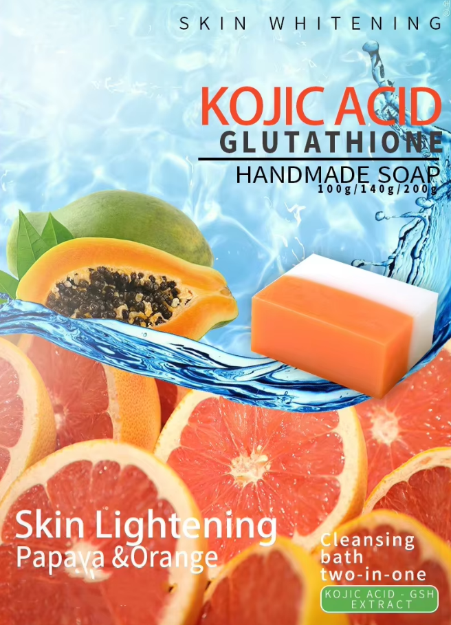 Wholesale Kojic Acid Soap Colors 2 in 1 Soaps 100g White Label Manufacturer