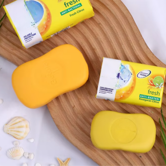 Wholesale  Different Fragrance Skin Care Anti Bakteri Body Antibacterial Bath Soap 90G-200G Yellow Color White Label Manufacturer