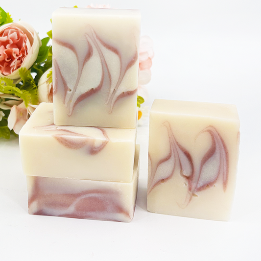 Wholesale lavender flower  red Color Handmade Mixer Gluta Glutathione Whitening Soap  White Label Manufacturer